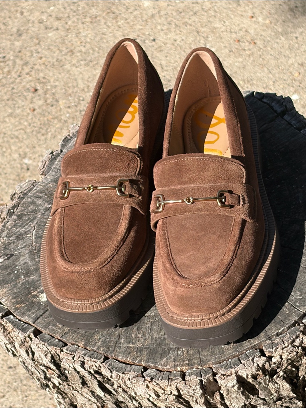 Sam Edelman Brown Suede Loafers sz 6